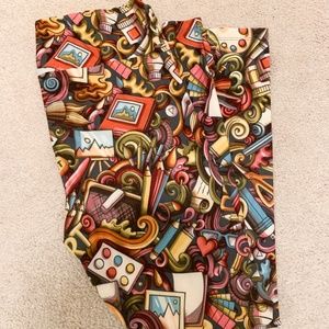 TC Lularoe Art Leggings